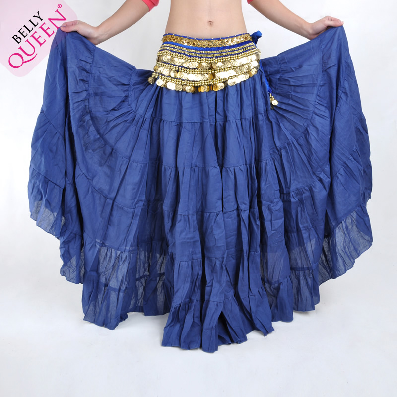 Dancewear Polyester Belly Dance Skirt For Ladies 12 colors