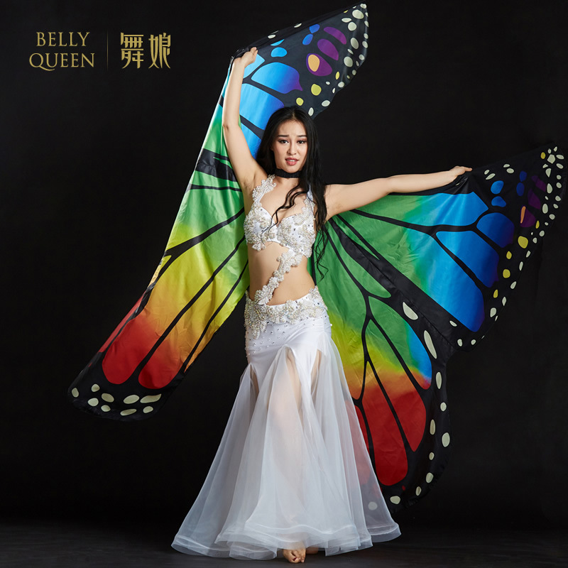 Butterfly Dancewear Polyester Belly Dance Isis Wing With Stick