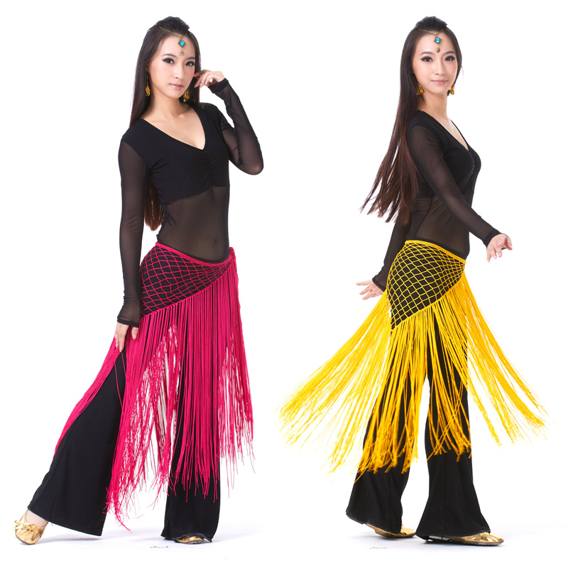 Dancewear Polyester Belly Dance Performance Triangle Hip Scarf For Ladies
