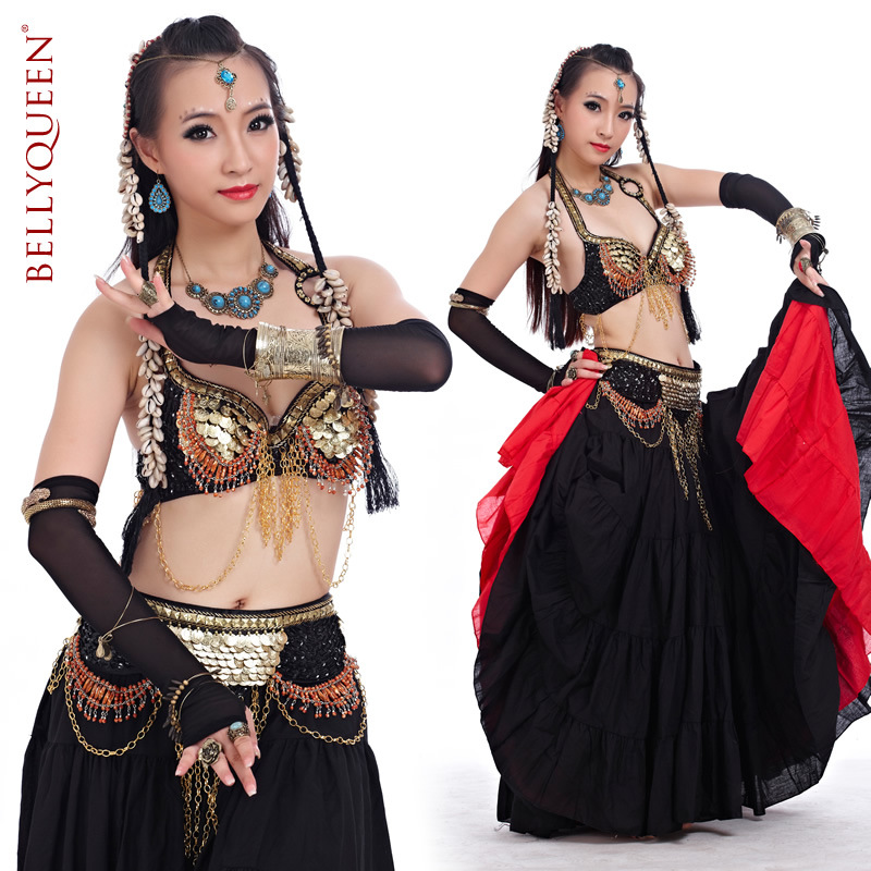 Dancewear Polyester Belly Dance Costumes For Ladies More Colors