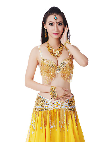 5 pieces Dancewear Polyester Belly Dance Performance Costumes For Women More Colors