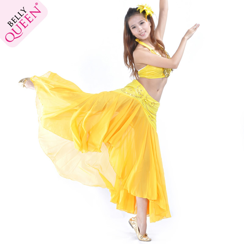 Dancewear Chiffon Belly Dance Skirt For Ladies More Colors