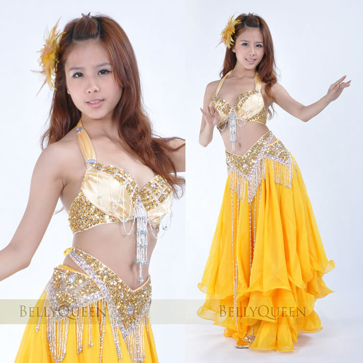 Dancewear Polyester Belly Dance Performance Costumes For Women