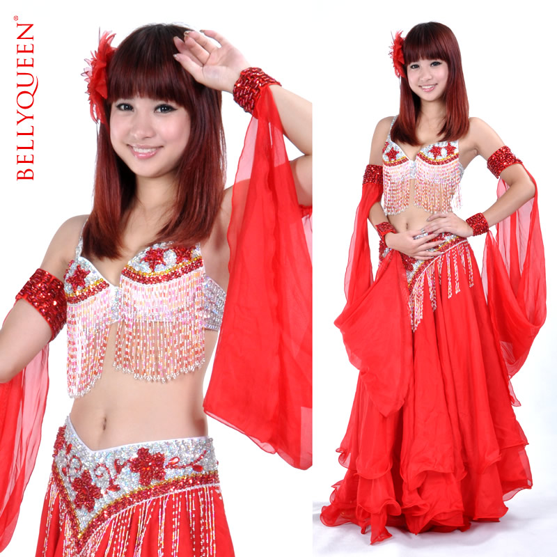 Dance Outfits Polyester Belly Dance Costumes For Ladies